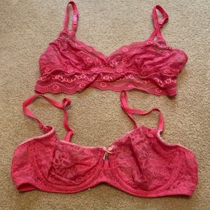 Pink Lace Bralette